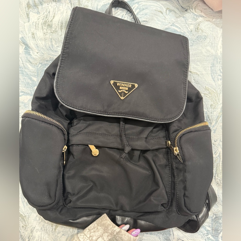Cute black backpack